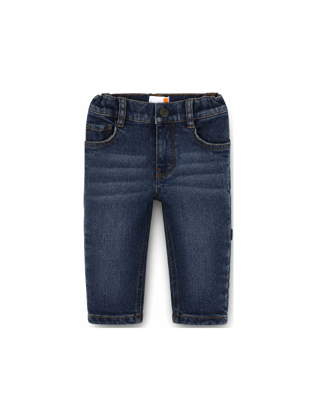 Jeans blu cinque tasche con patch logo Timberland
