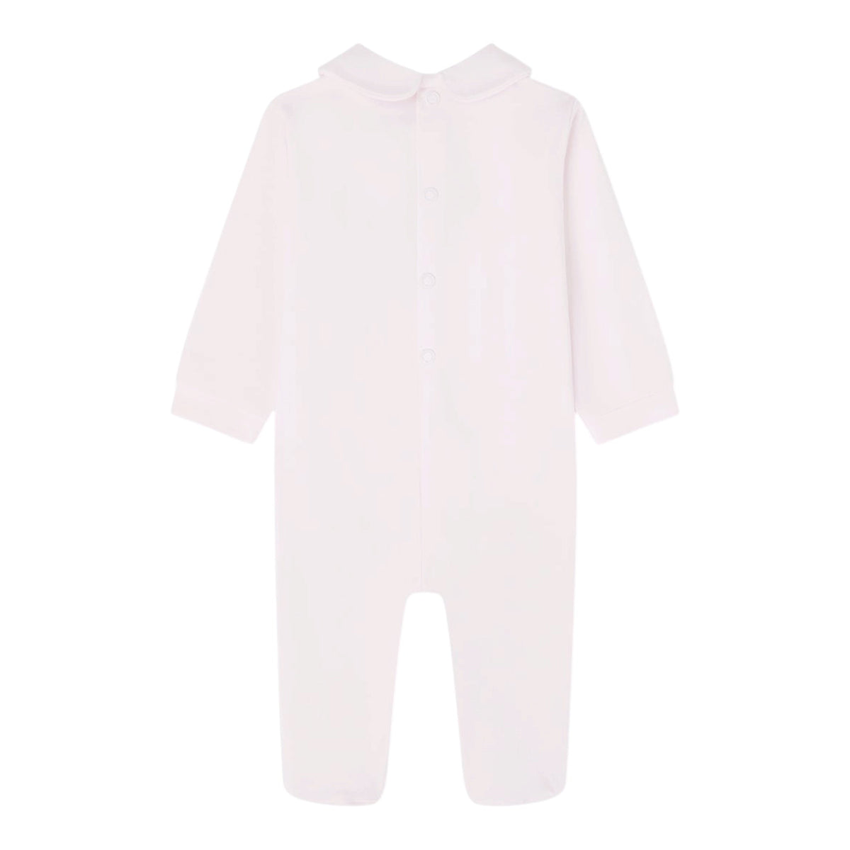 Tutina rosa con patch orsetto e logo Nanan frontale