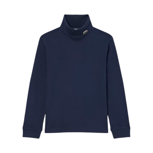 Lupetto blu con patch logo Lacoste