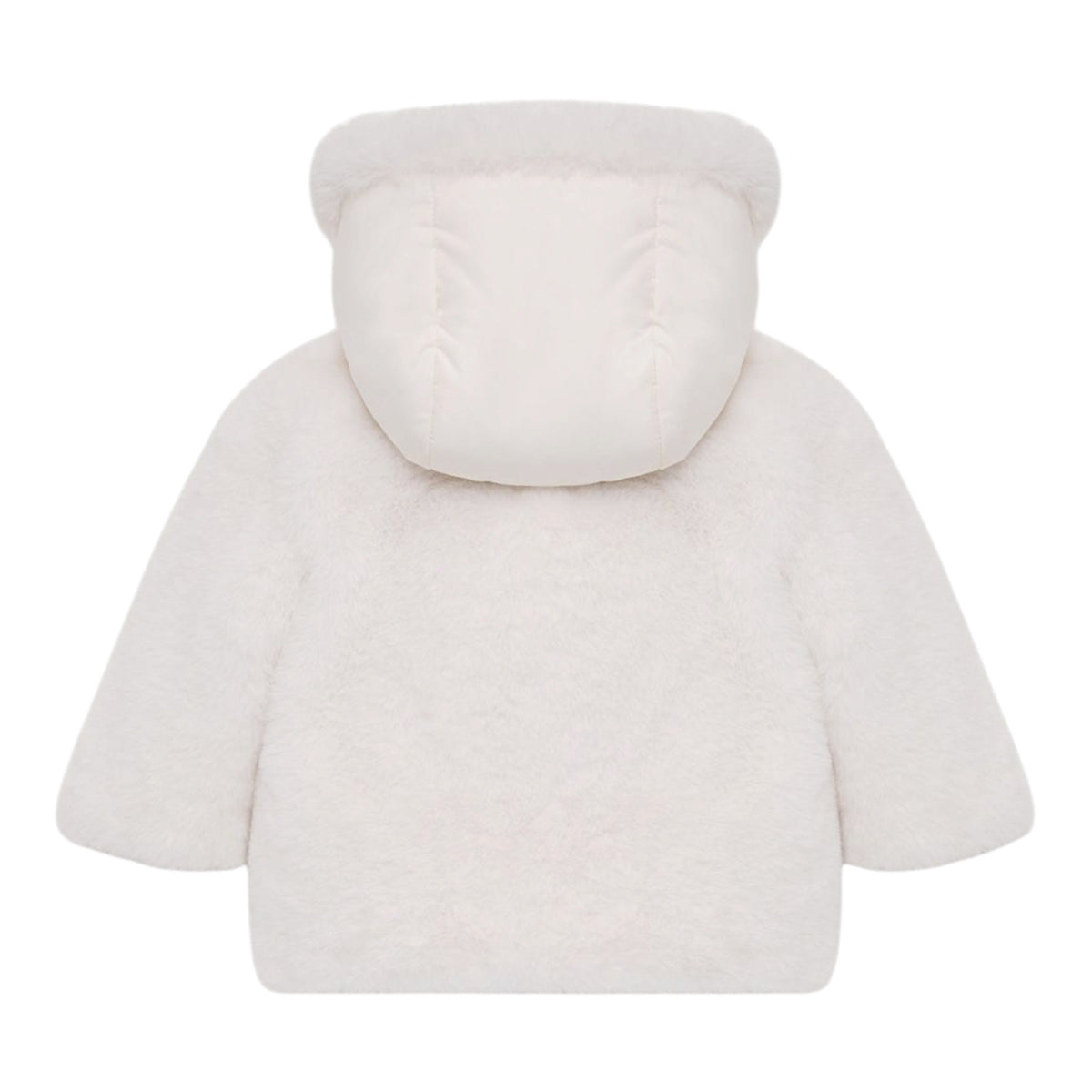 Giubbino Viona bianco baby con dettaglio patch Moncler