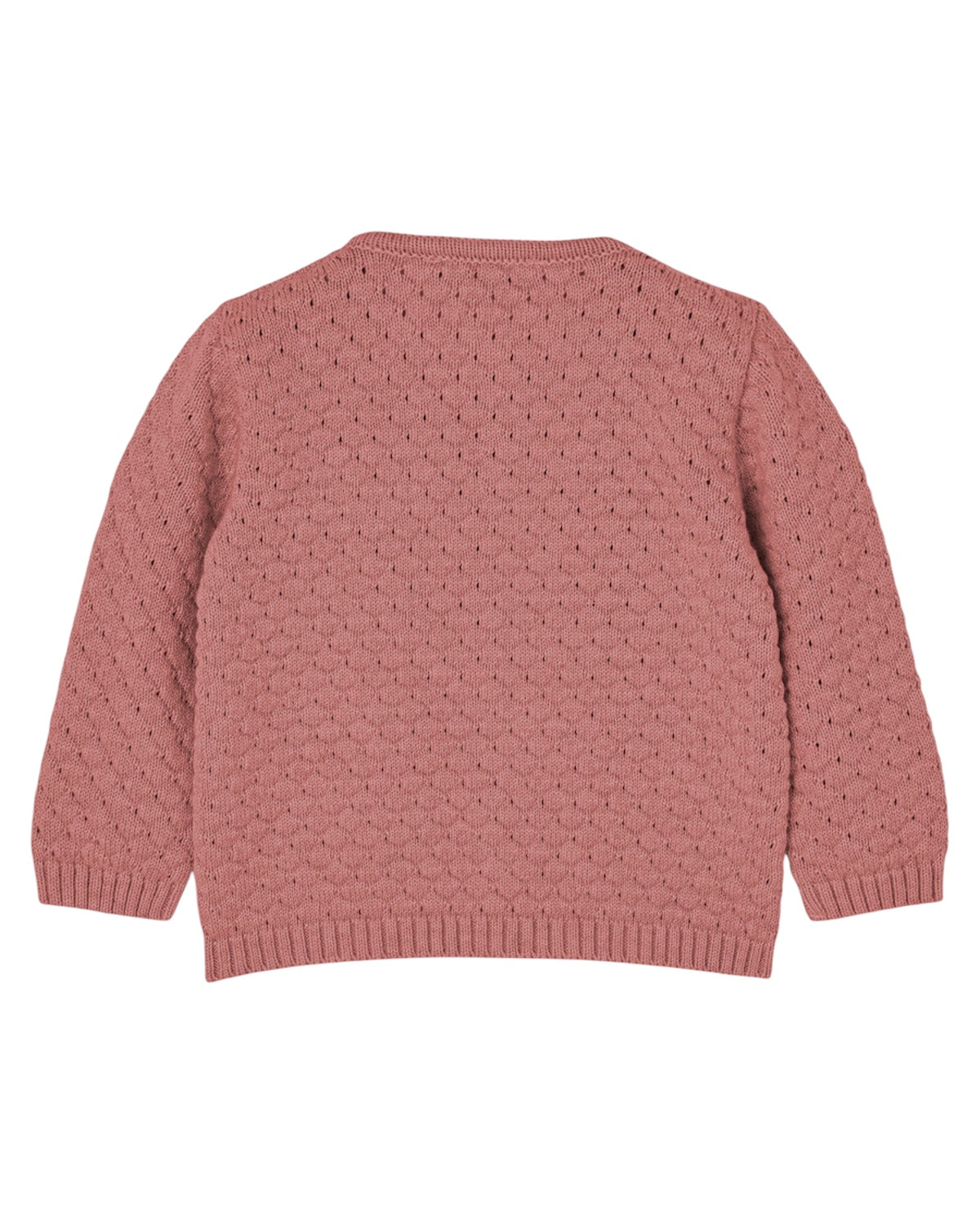 Cardigan rosa ad intarsio con dettagli logo Paz Rodriguez