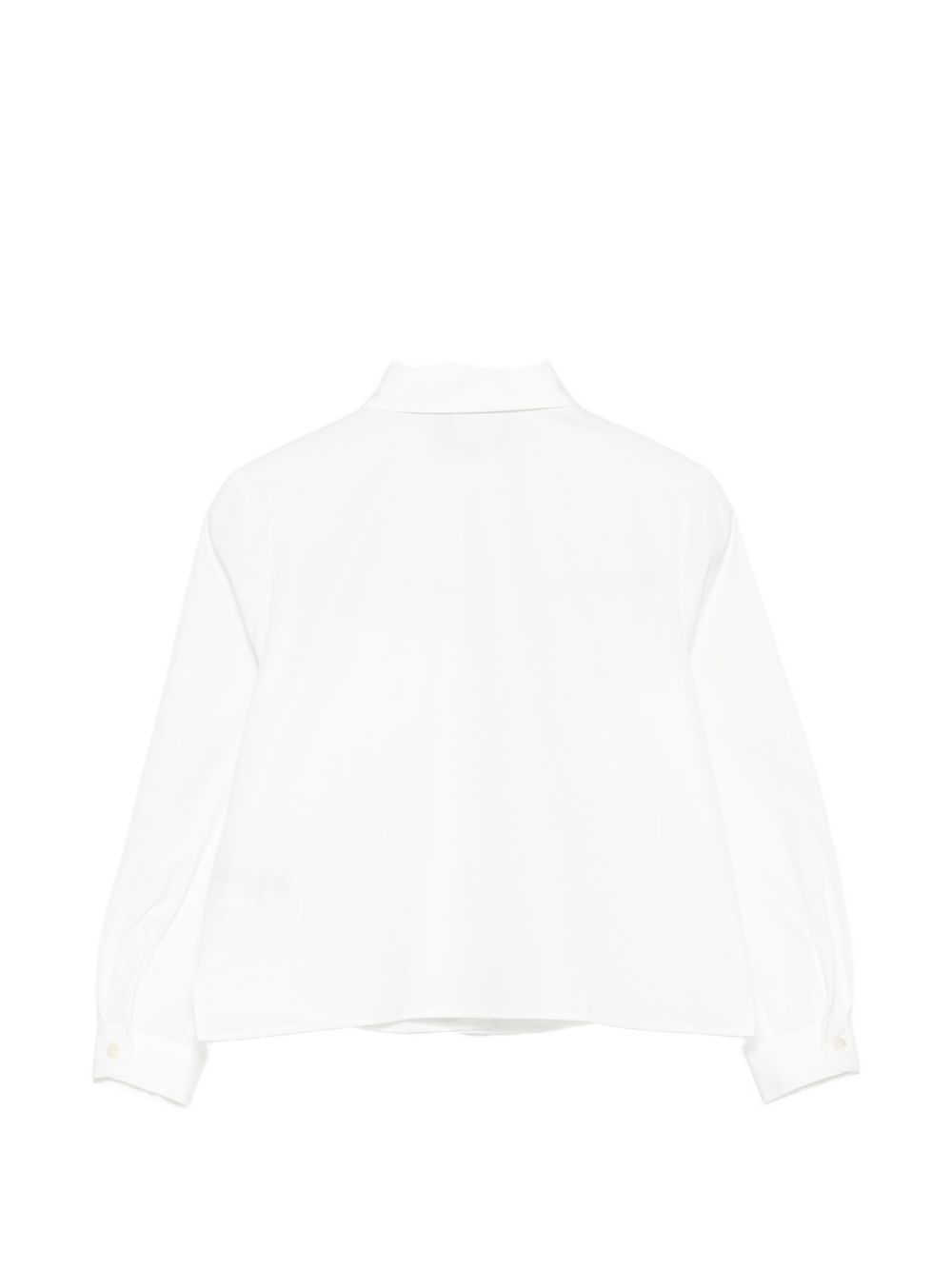 Camicia bianca con logo Fendi cucito frontale