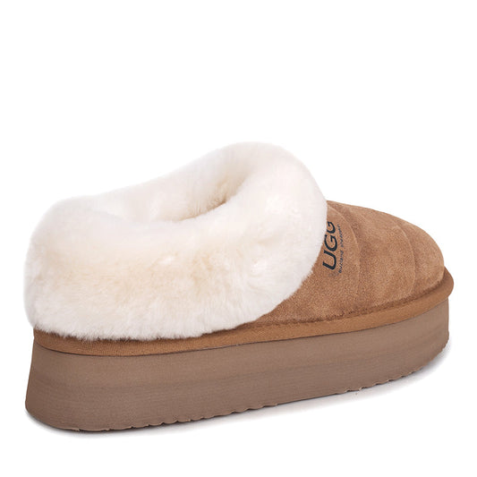Wolly Platform Ugg Slippers
