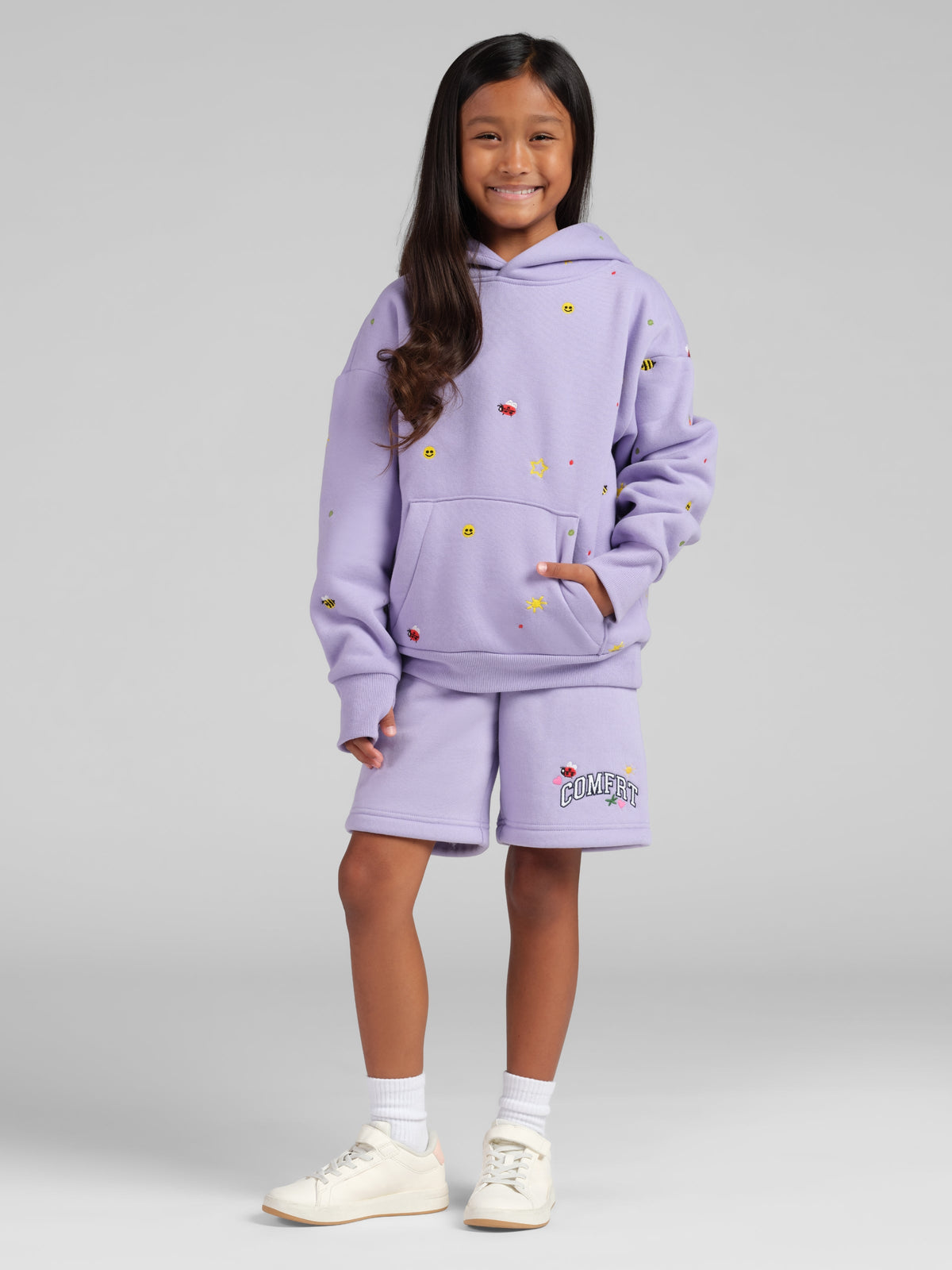 Varsity Kids Allover Embroidered Hoodie