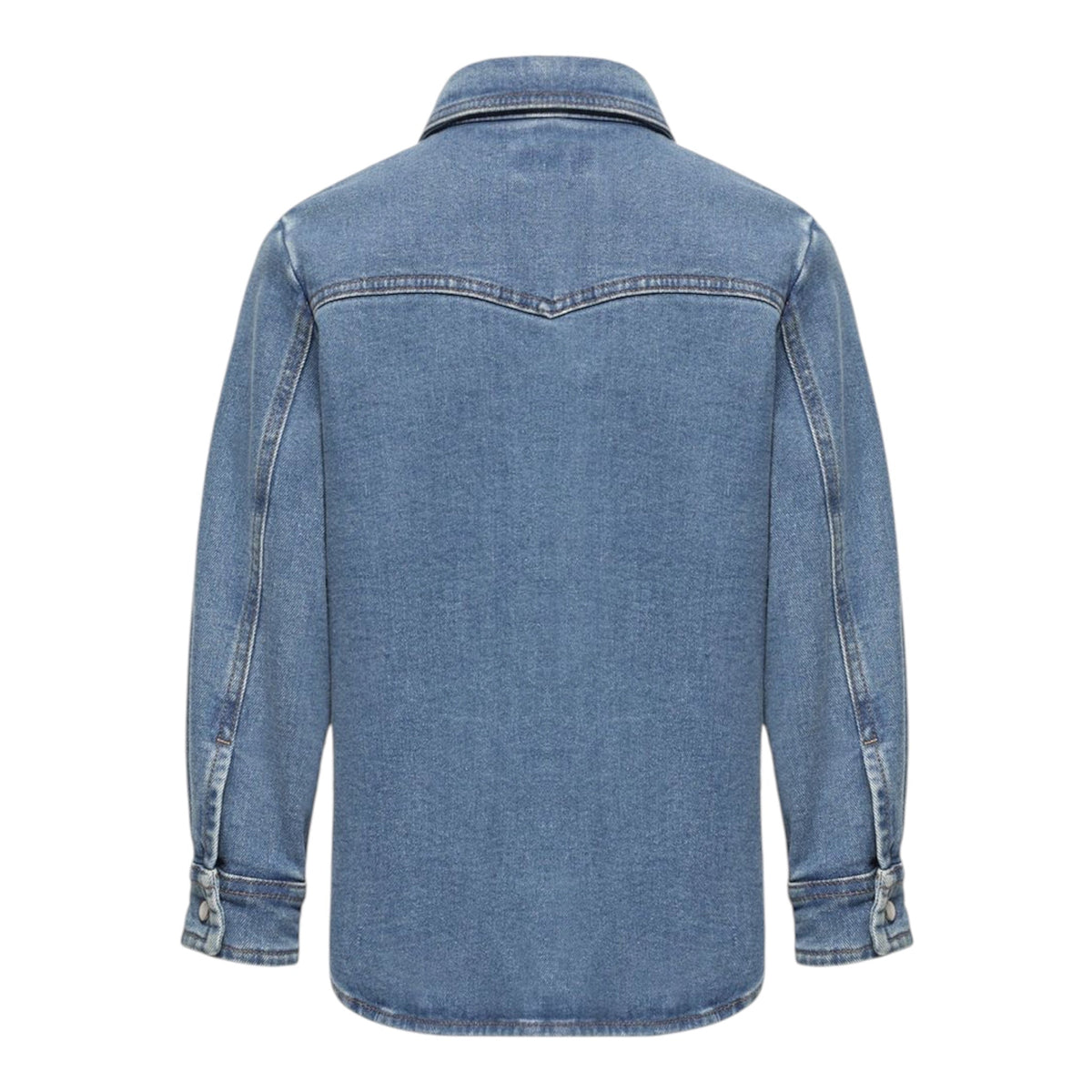 Camicia in jeans con dettagli patch Moncler