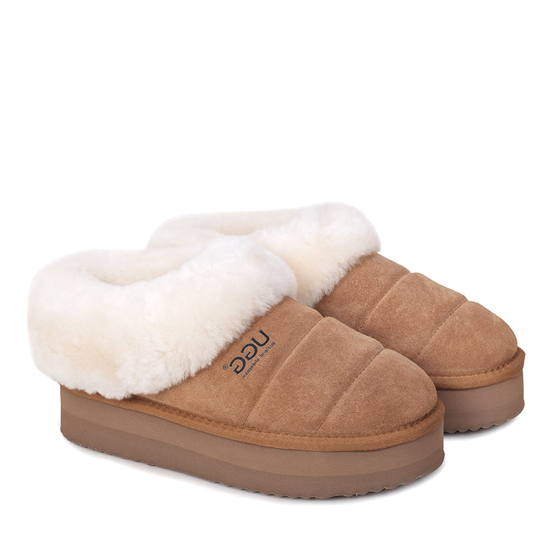 Wolly Platform Ugg Slippers
