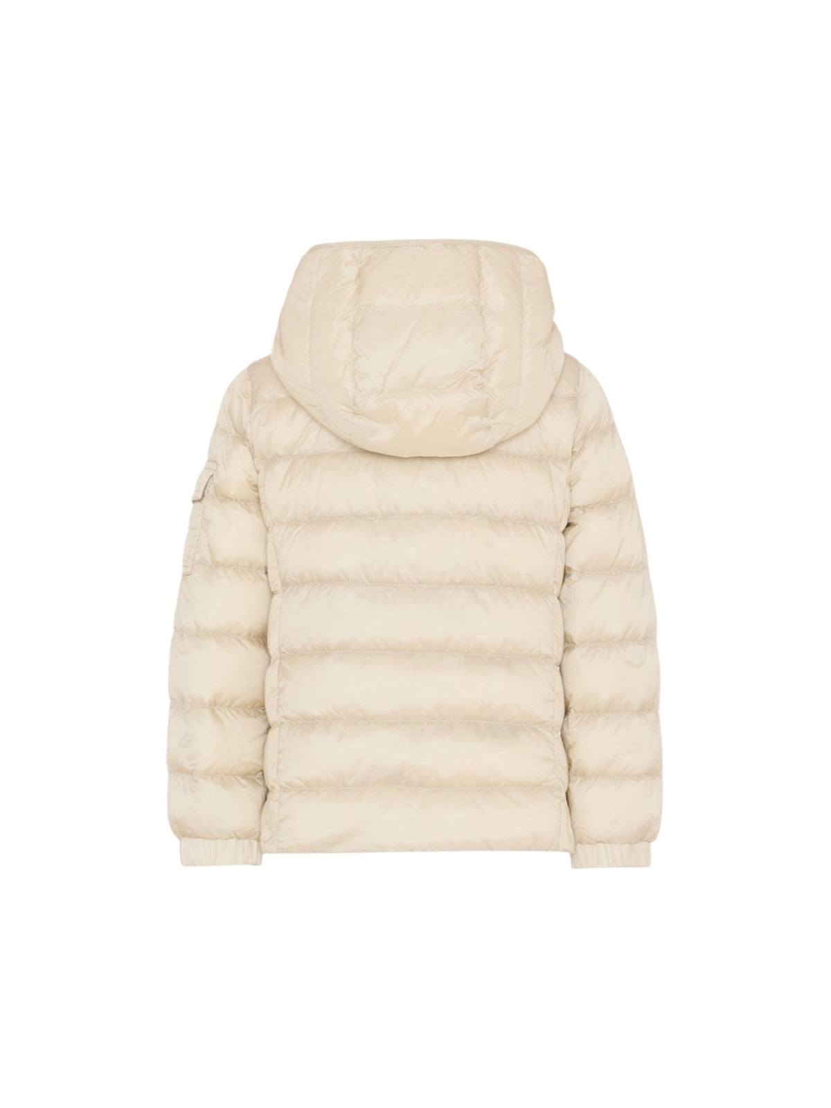 Giubbino Gles beige con patch logo Moncler