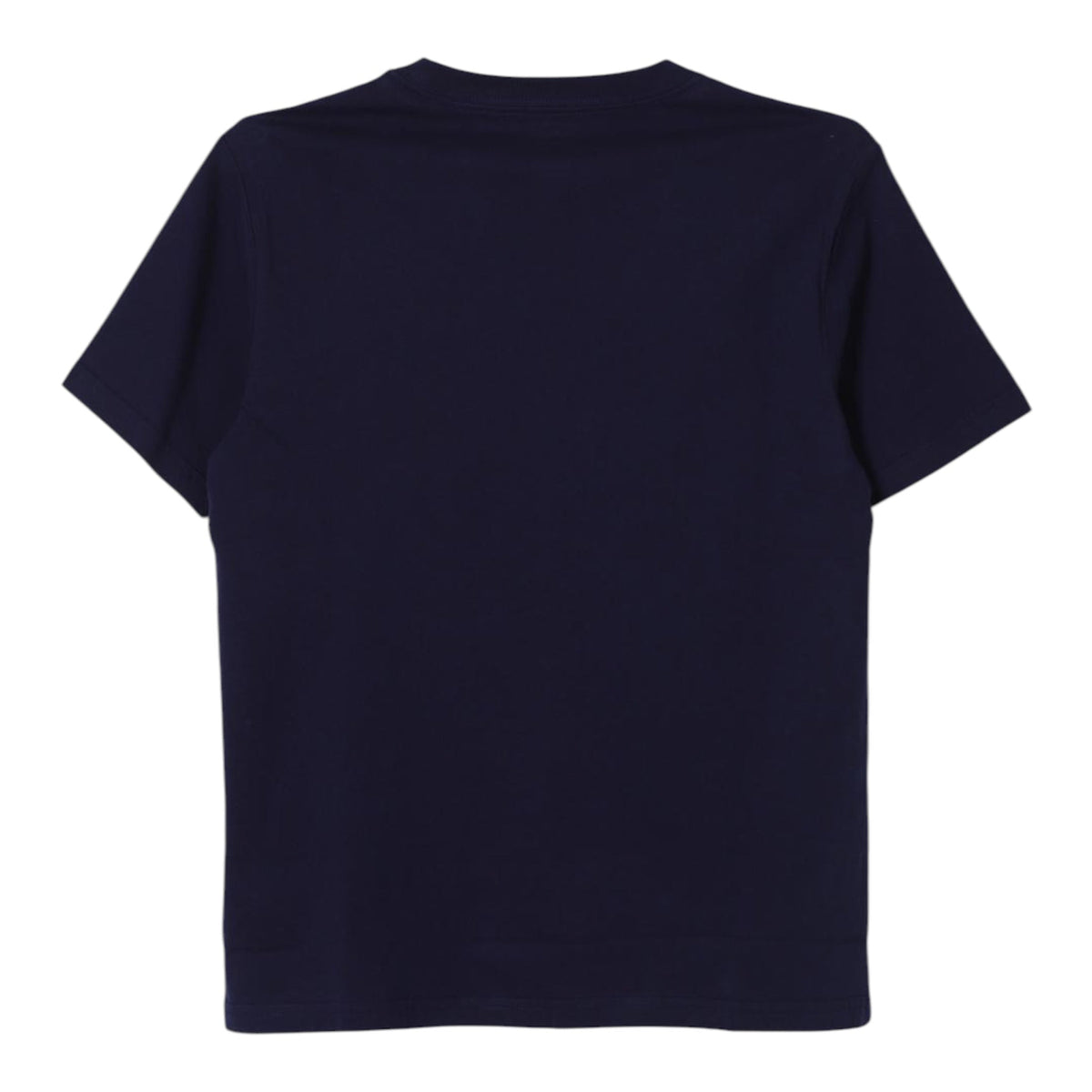 T-shirt in cotone blu con logo Ralph Lauren cucito frontale