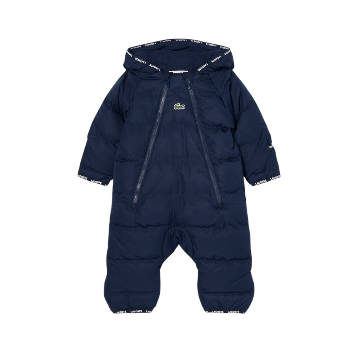 Eschimo blu con patch logo Lacoste frontale