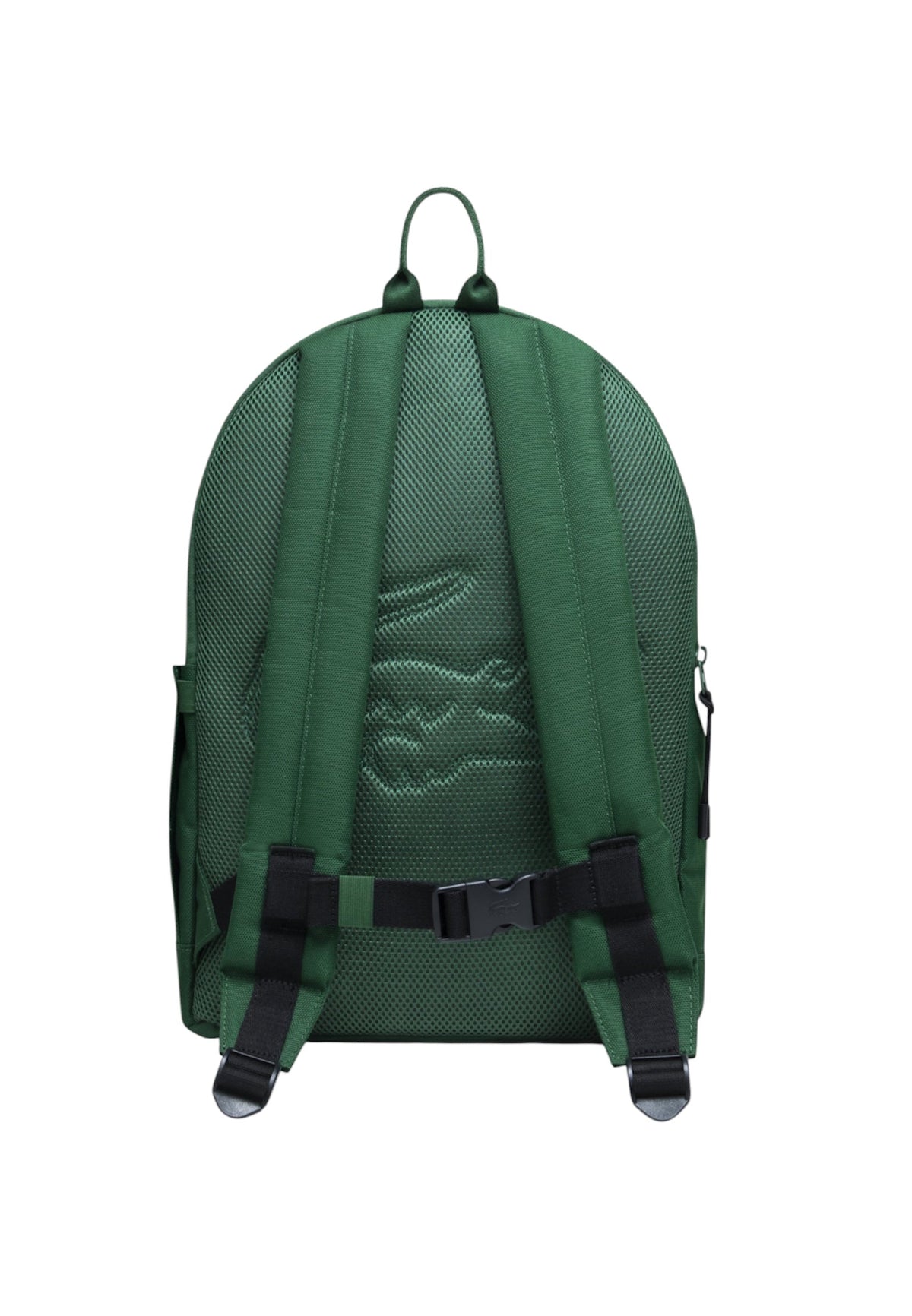 Zaino verde con dettaglio patch cucito Lacoste cucito frontale