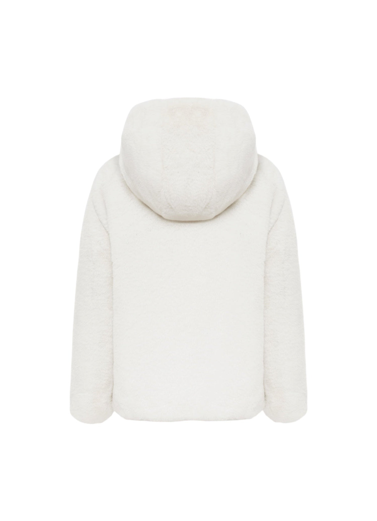 Giubbino pelliccia reversibile panna con dettagli logo Colmar