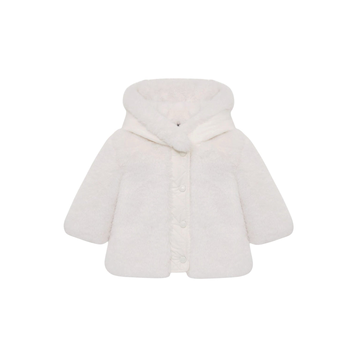 Giubbino Viona bianco baby con dettaglio patch Moncler