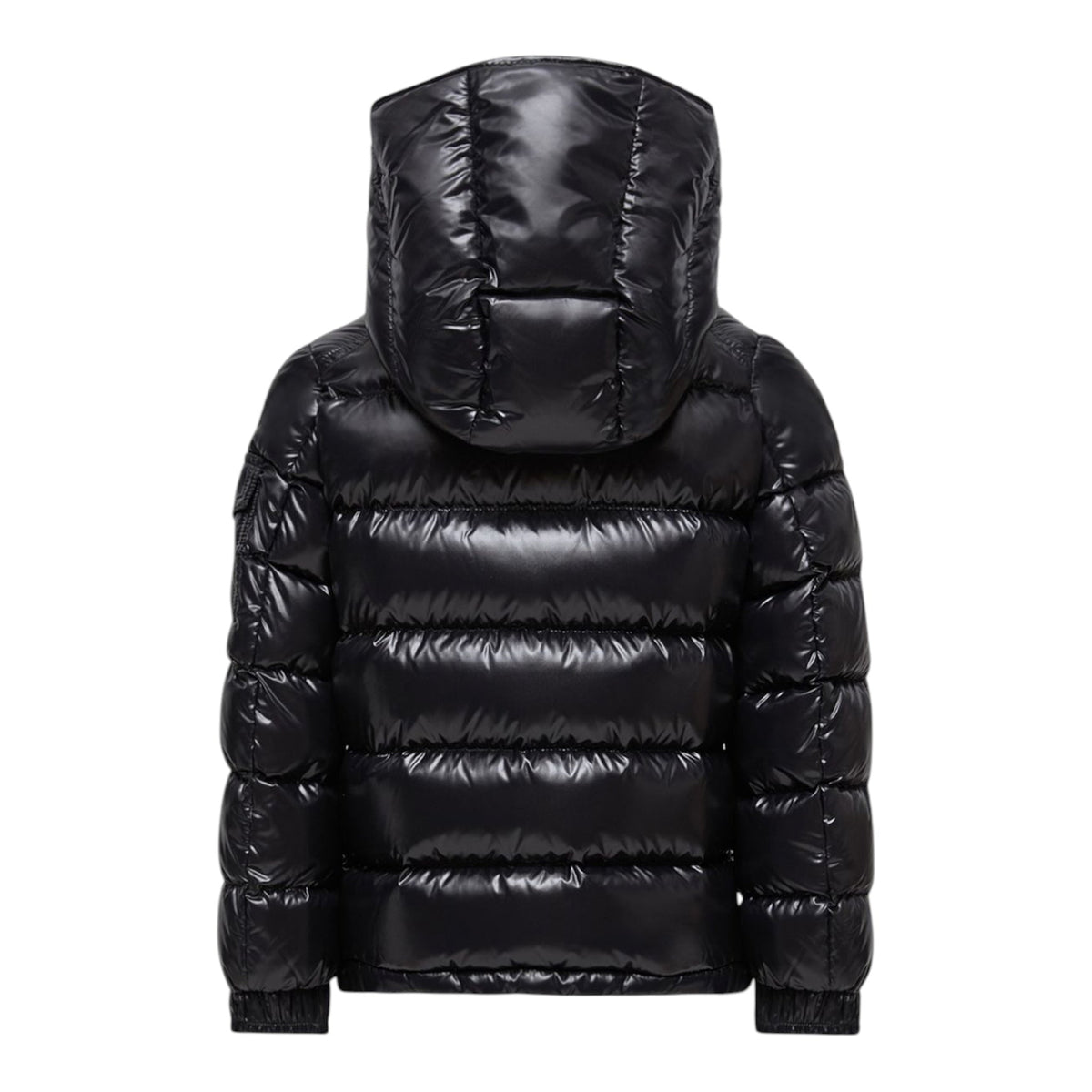 Giubbino Maya nero con dettaglio patch Moncler