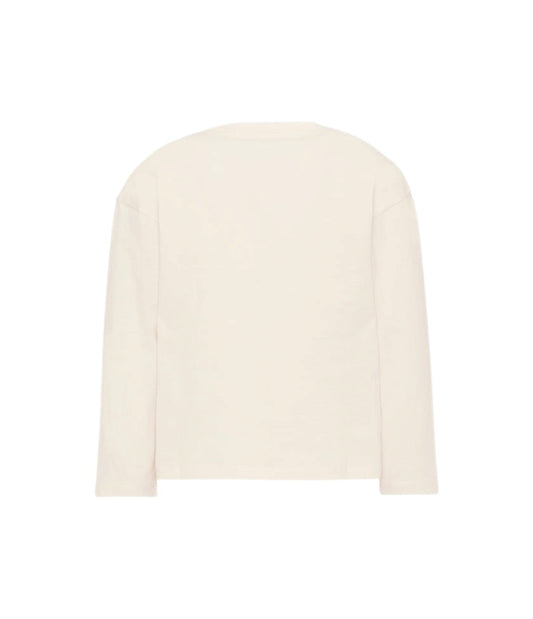 T-shirt bianca con stampa multicolore Billieblush e dettagli paillettes