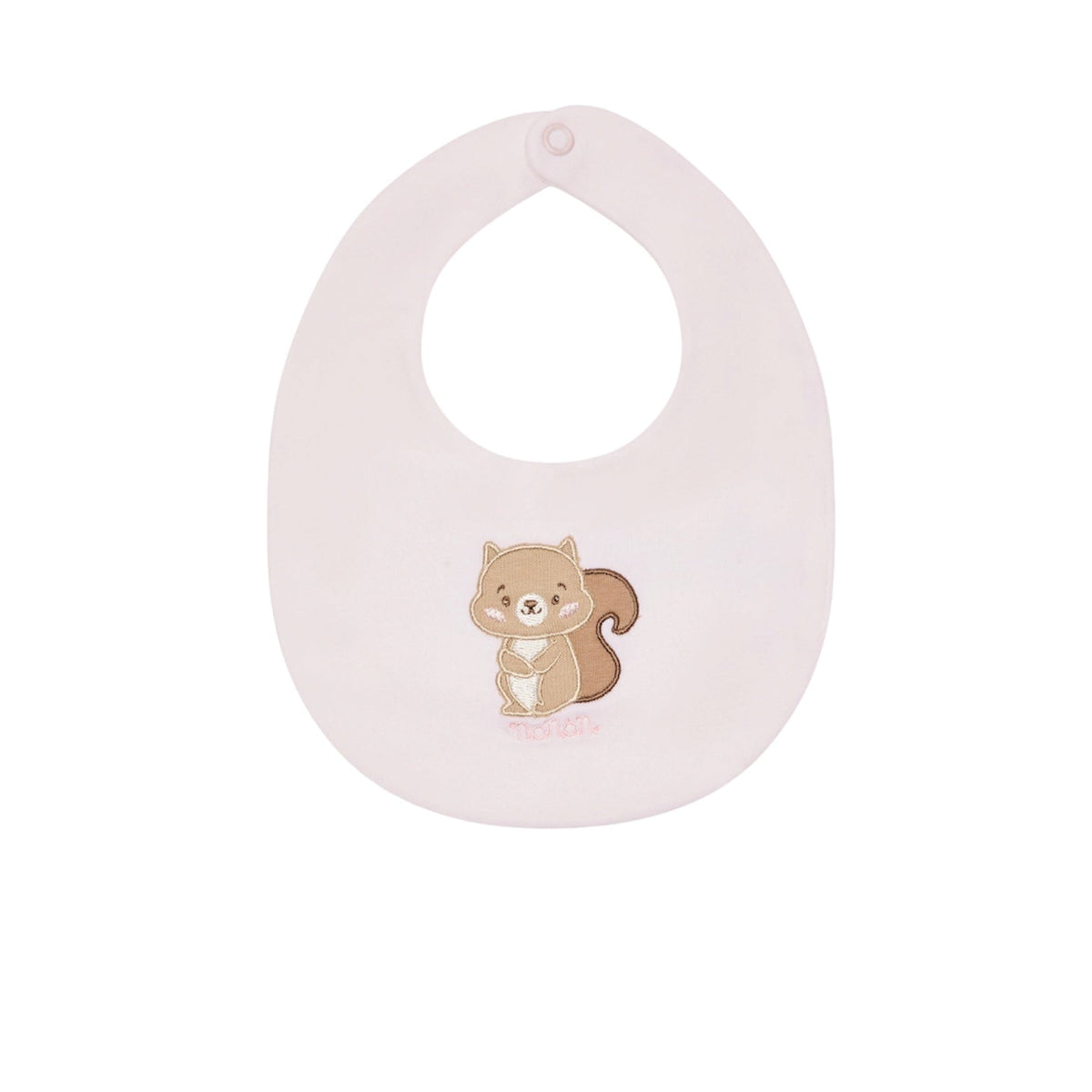 Bavaglino reversibile rosa e fantasia animaletti Nanan