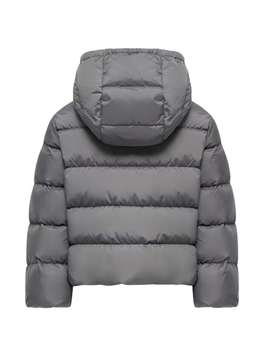 Giubbino Xhante grigio con dettaglio patch Moncler