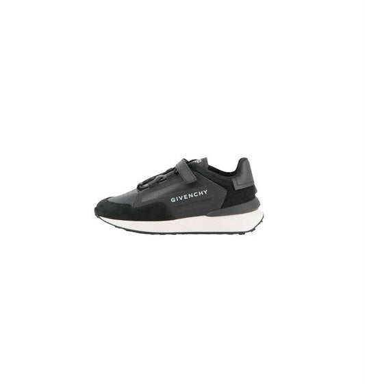 Scarpe nere con logo laterale a contrasto Givenchy
