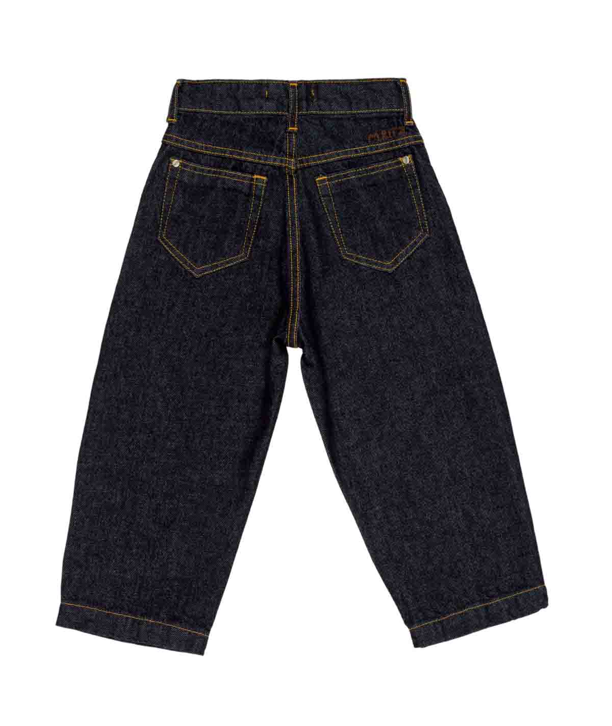 Jeans cinque tasche blu con dettagli logo Manuel Ritz