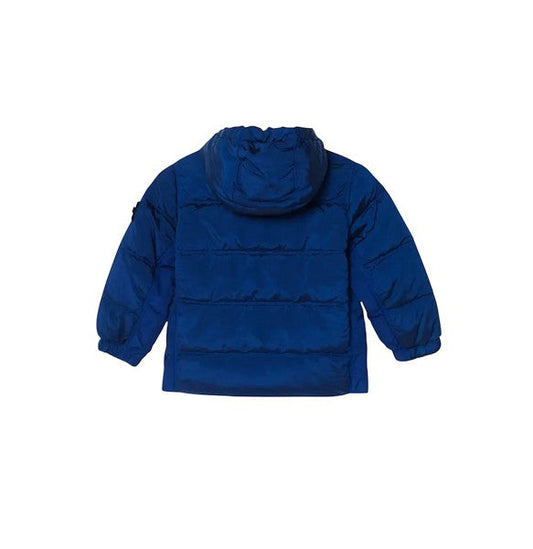 Giubbino blu con patch logo Stone Island