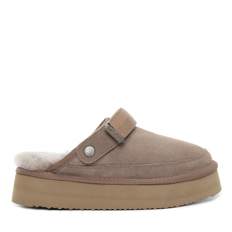 Clog Wool Platform Scuff Uggs