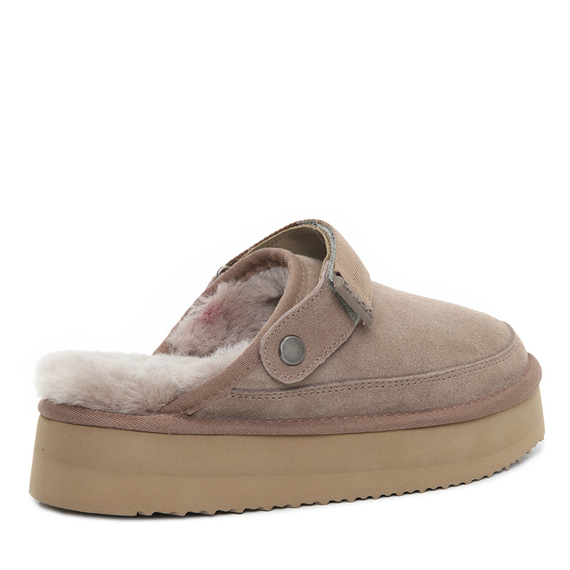 Clog Wool Platform Scuff Uggs