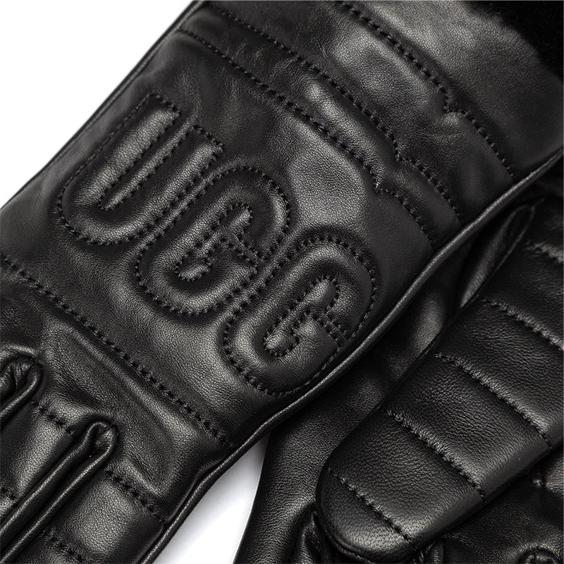 Fluffy Leather Gloves Uggs