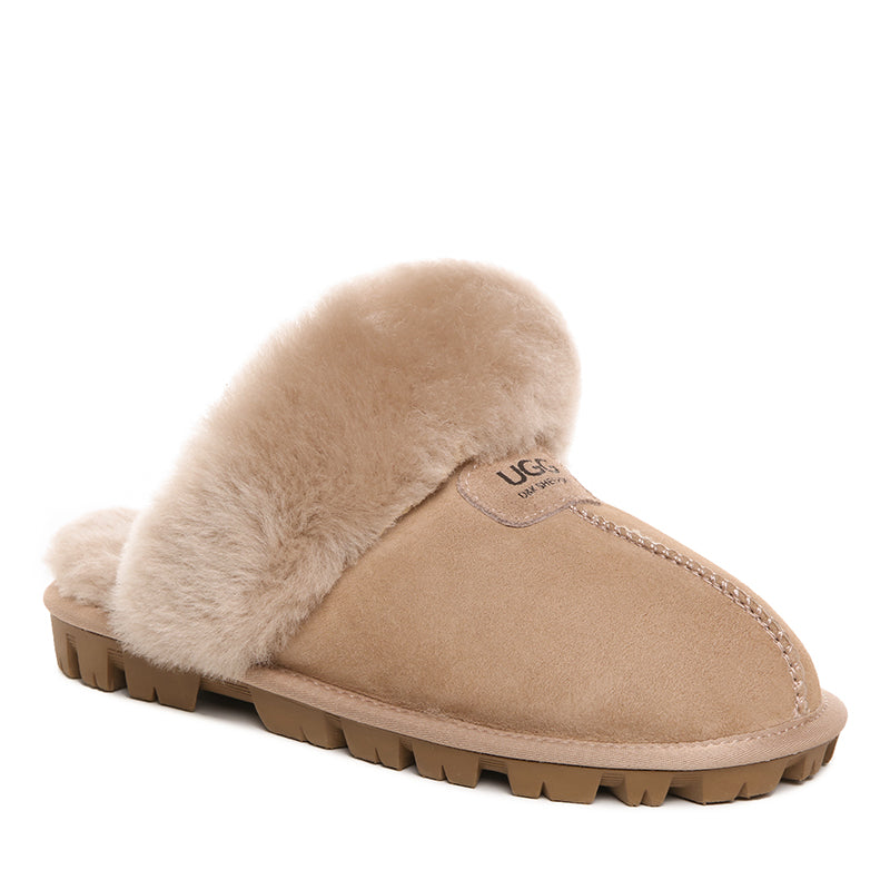 Fluffy Strap Ladies Scuff Uggs
