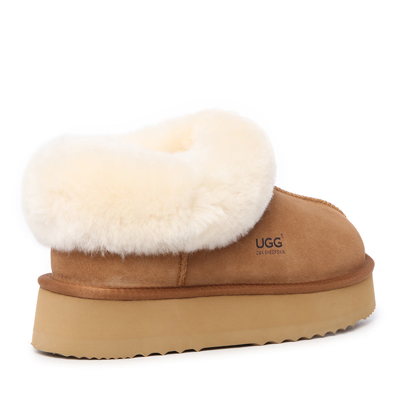 Platinum Platform Ugg Slippers