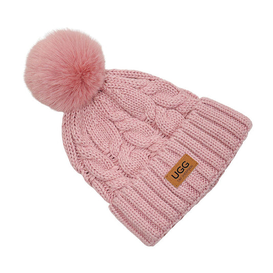 Platinum PomPom Beanie Uggs