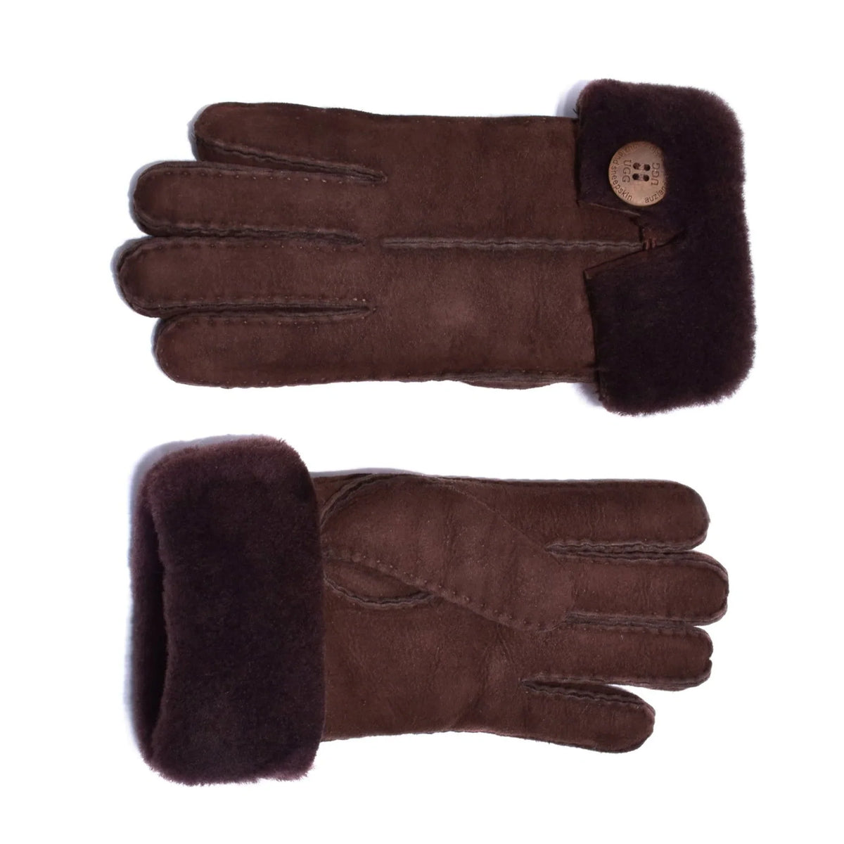 Button Gloves Sheepskin Uggs