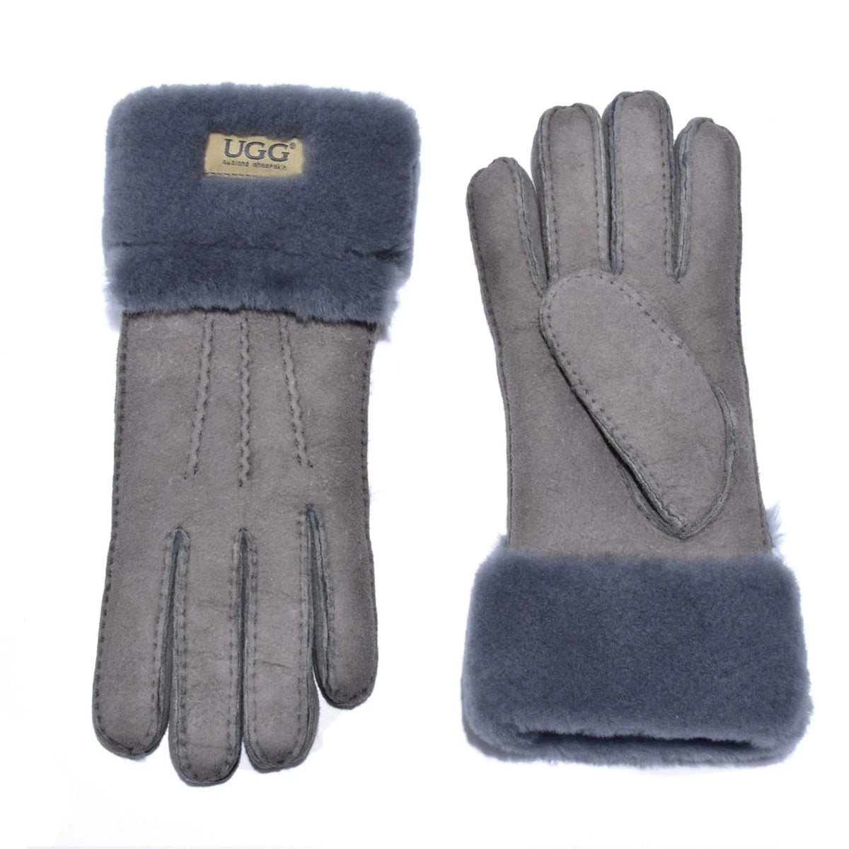 Double Cuff Sheepskin Gloves Uggs