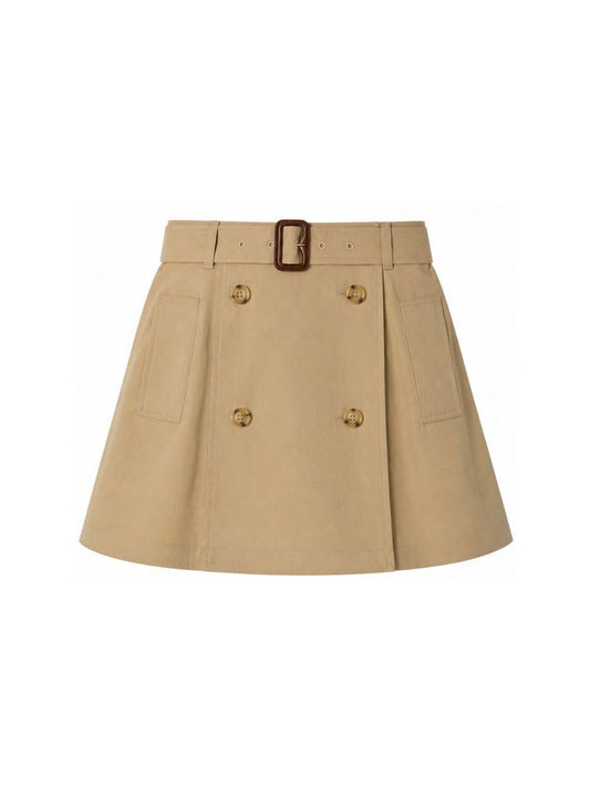 Gonna beige con bottoni Burberry