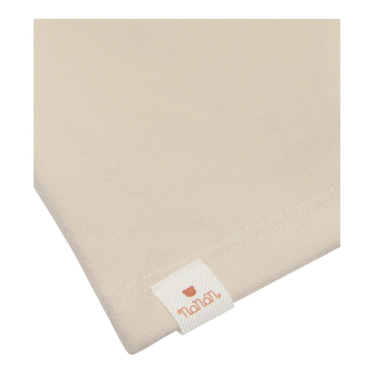 Cappello beige in felpa con dettaglio logo Nanan
