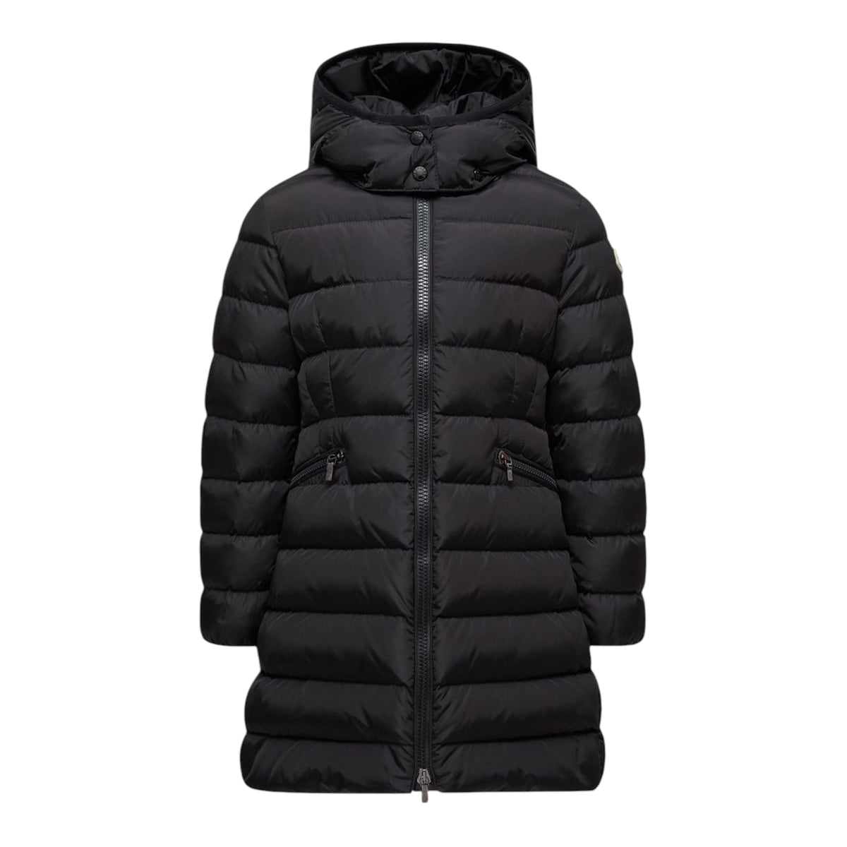 Giubbino Charpal nero con dettaglio patch Moncler