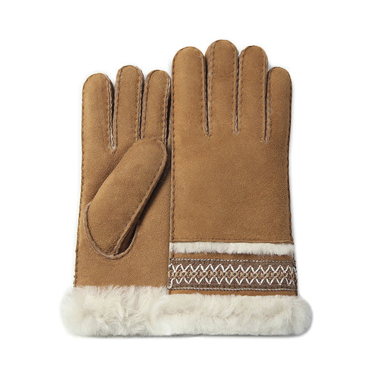 Knit Sheepskin Ugg Gloves