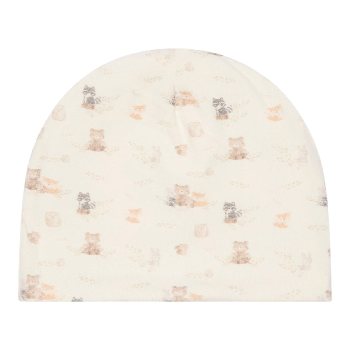 Cappello azzurro reversibile con stampa animaletti e dettaglio logo Nanan
