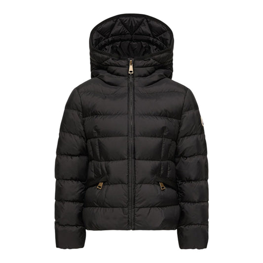 Giubbino Avoce nero con dettaglio patch Moncler