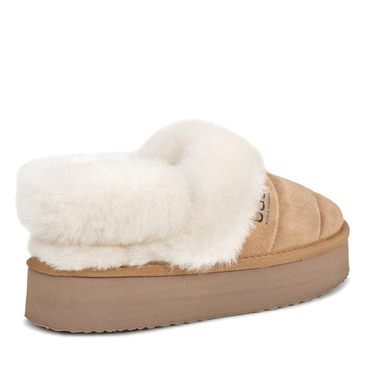 Premium Fluffy Platform Ugg Scuff