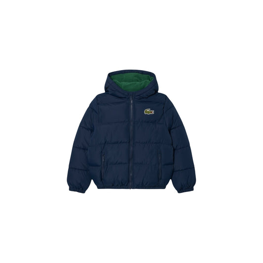Giubbino blu con patch logo Lacoste