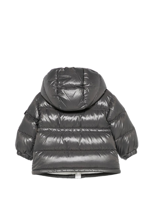 Giubbino Maire grigio baby con dettaglio patch Moncler