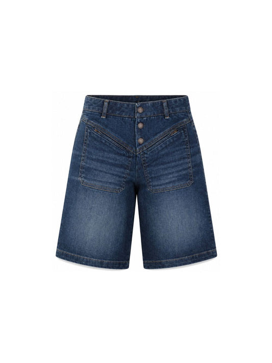 Bermuda in jeans con dettagli logo Chloé