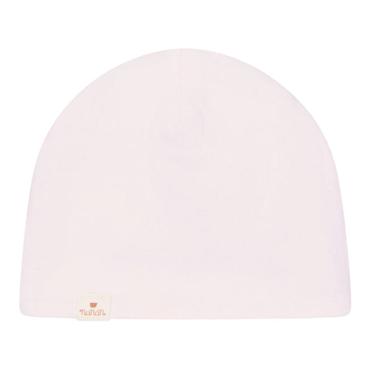 Cappello rosa reversibile con stampa animaletti e dettaglio logo Nanan