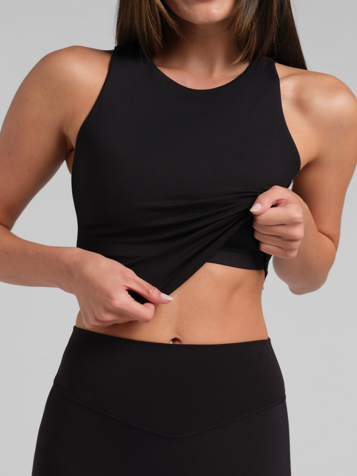 ComfrtCore™ 2.0 High Neck Crop Tank