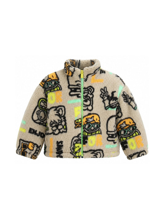 Felpa teddy con dettagli logo Billieblush multicolore
