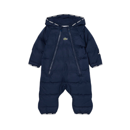 Eschimo blu con patch logo Lacoste frontale