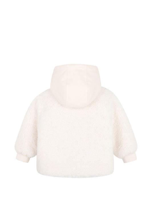 Felpa teddy panna con dettagli logo Timberland
