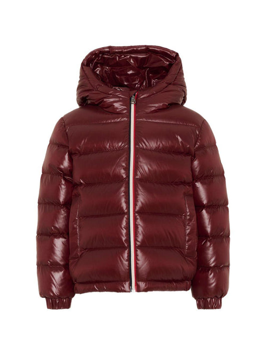 Giubbino New Aubert bordeaux con dettaglio patch Moncler