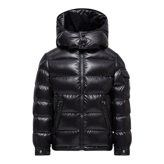 Giubbino Maya nero con dettaglio patch Moncler