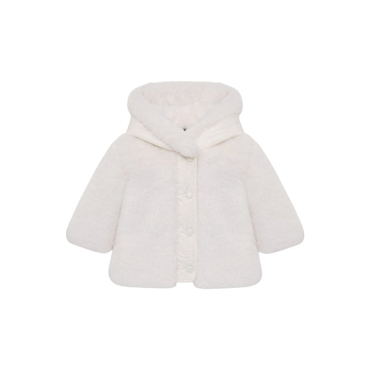 Giubbino Viona bianco baby con dettaglio patch Moncler