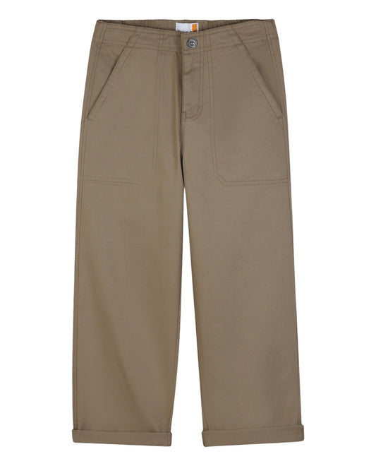 Pantalone beige con dettagli logo Timberland